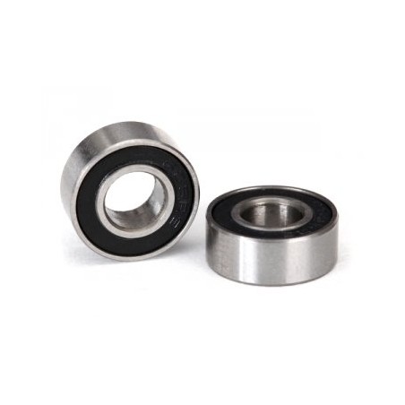 Kullager 6x13x5mm Gummitätat Svart (2)