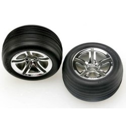 Tires & Wheels Alias/ Twin-Spoke (Nitro Front) 2.8" (2)