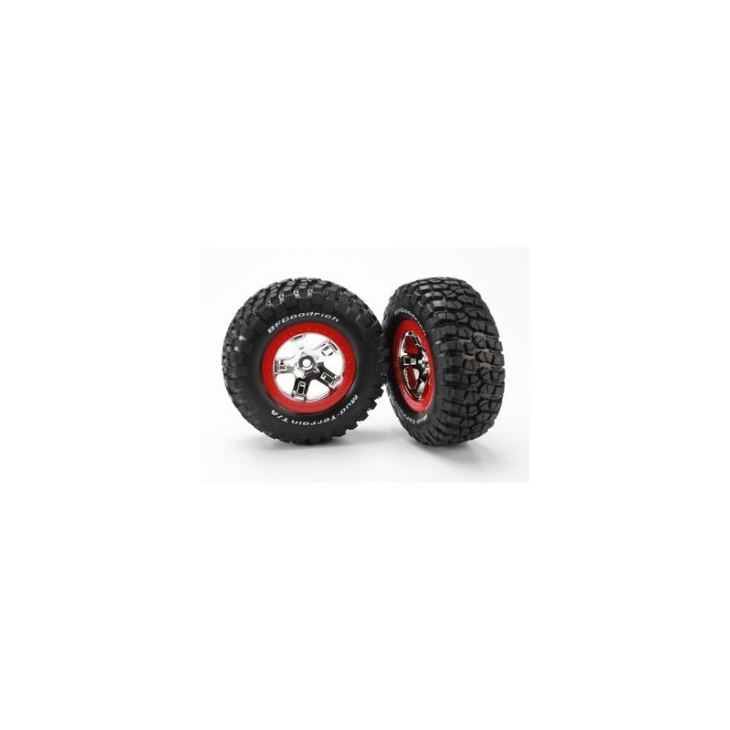 Tires & Wheels, BFGoodrich/SCT Chrome-Red 4WD/2WD Rear (2)
