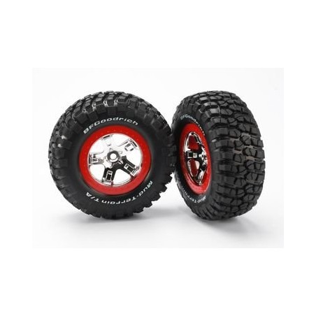 Tires & Wheels, BFGoodrich/SCT Chrome-Red 4WD/2WD Rear (2)