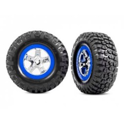 Tires & Wheels, BFGoodrich/SCT Chrome-Blue 4WD/2WD Rear (2)