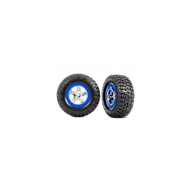 Tires & Wheels, BFGoodrich/SCT Chrome-Blue 4WD/2WD Rear (2)