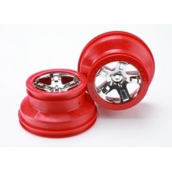 Fälg SCT Krom-Röd 2.2/3.0" 4WD/2WD Bak (2)