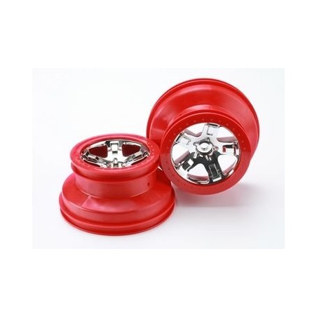 Fälg SCT Krom-Röd 2.2/3.0" 4WD/2WD Bak (2)