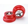 Fälg SCT Krom-Röd 2.2/3.0" 4WD/2WD Bak (2)