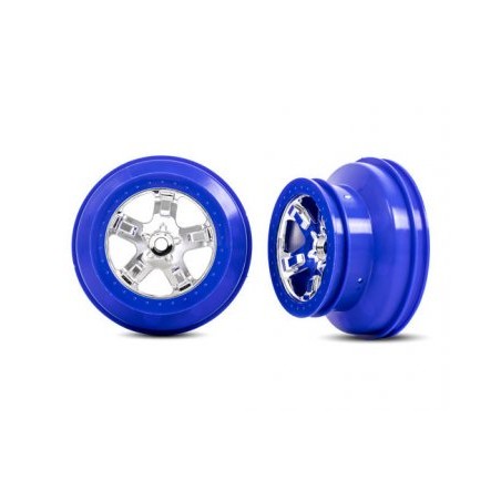 Wheels SCT Chrome-Blue 2.2/3.0" 4WD/2WD Front (2)