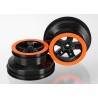 Wheels SCT Black/Orange 2.2/3.0" 4WD/2WD Rear (2)