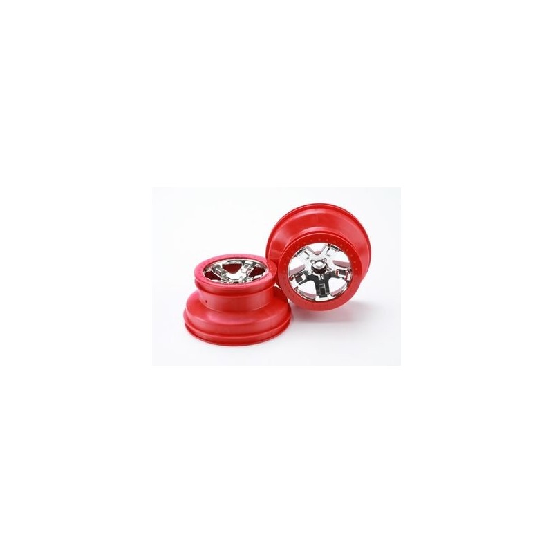 Wheels SCT Chrome-Red 2.2/3.0" 2WD Front (2)