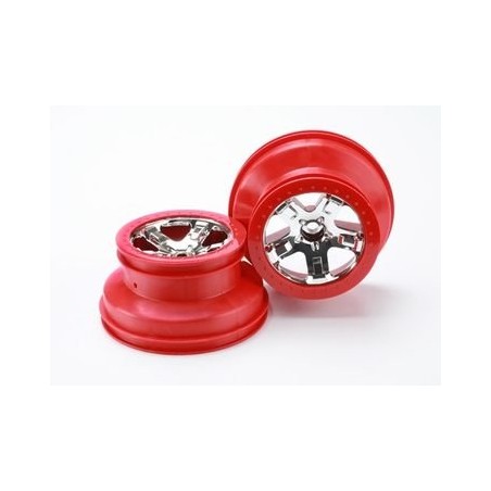 Wheels SCT Chrome-Red 2.2/3.0" 2WD Front (2)