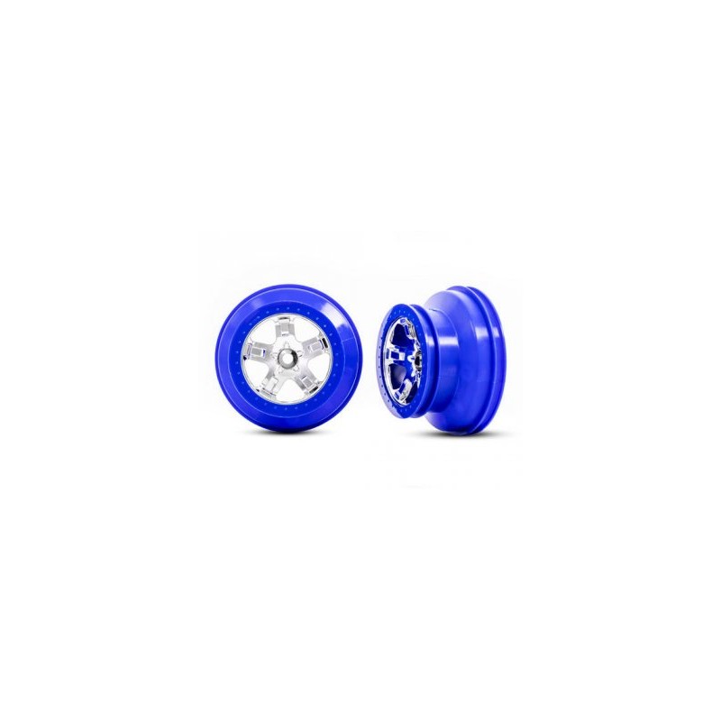 Wheels SCT Chrome-Blue 2.2/3.0" 2WD Front (2)