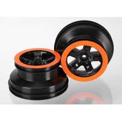 Wheels SCT Black-Orange  2.2/3.0" 2WD Front (2)