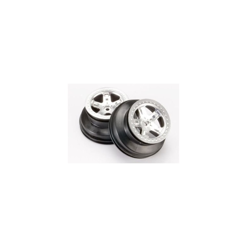Wheels SCT Satin Chrome 2.2/3.0" 4WD/2WD Rear (2)