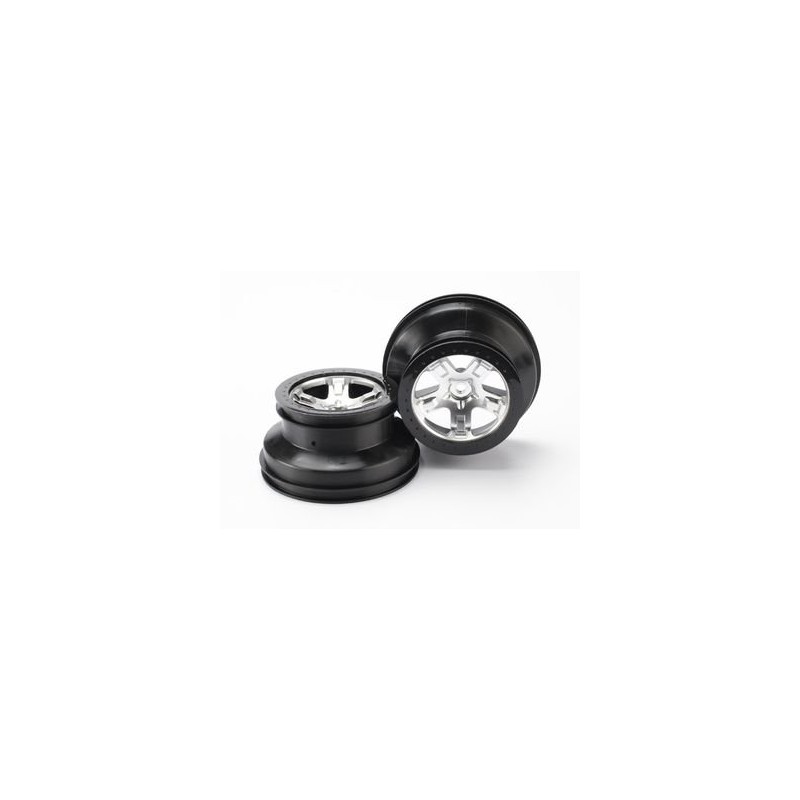 Fälg SCT Matt Krom-Svart 2.2/3.0" 4WD/2WD Bak (2)