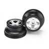 Wheels Satin Chrome - Black 2.2/3.0" 2WD Front (2)