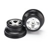 Wheels Satin Chrome - Black 2.2/3.0" 2WD Front (2)