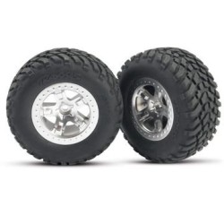 Tires & Wheels SCT/SCT Satin Chrome-Black 2WD Fram (2)