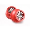 Fälg SCT Split-Spoke Matt Krom-Röd 2WD Fram (2)