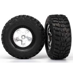 Tires & Wheels Kumho/SCT Satin Chrome 4WD/2WD Rear (2)