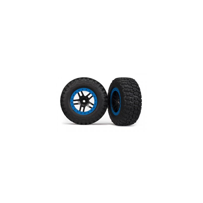 Tires & Wheels BFGoodrich/S-Spoke Black-Blue 4WD/2WD Bak (2)