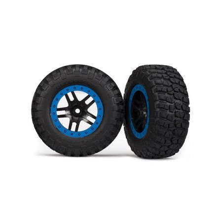 Tires & Wheels BFGoodrich/S-Spoke Black-Blue 4WD/2WD Bak (2)
