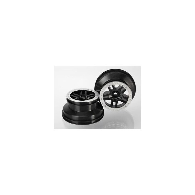 Fälg SCT Split-Spoke Svart-Matt Krom 2.2/3.0" 4WD/2WD Bak(2)