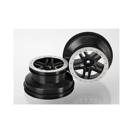 Wheels SCT Split-Spoke Black-Satin 2.2/3.0" 4WD/2WD Rear (2)