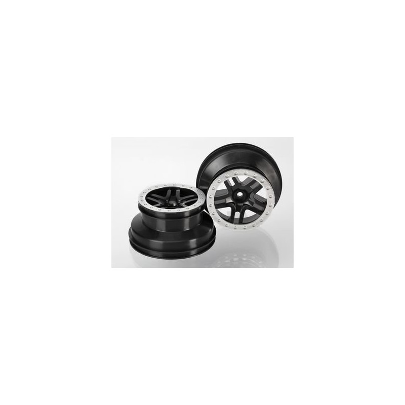 Fälg SCT Split-Spoke Svart-Matt Krom 2.2/3.0" 2WD Fram (2)