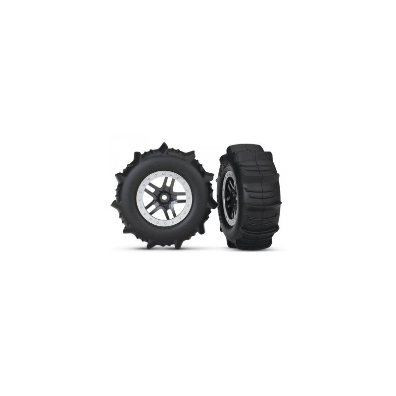 Däck & Fälg Paddel/Split-Spoke Matt Krom 4WD/2WD Bak TSM (2)