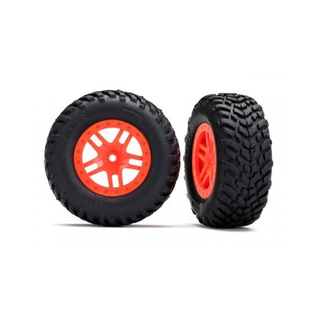 Tires & Wheels SCT / SCT S-Spoke Orange 4WD/2WD Rear TSM (2)