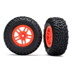 Tires & Wheels SCT / SCT S-Spoke Orange 4WD/2WD Rear TSM (2)