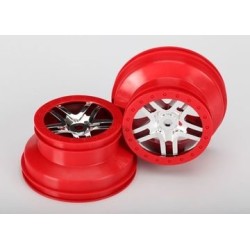 Wheels SCT Split-Spoke Chrome-Red (14mm) 2.2/3.0" (2)