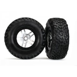 Tire & Wheel SCT S1/S-Spoke  Chrome-Black (14mm) (2)