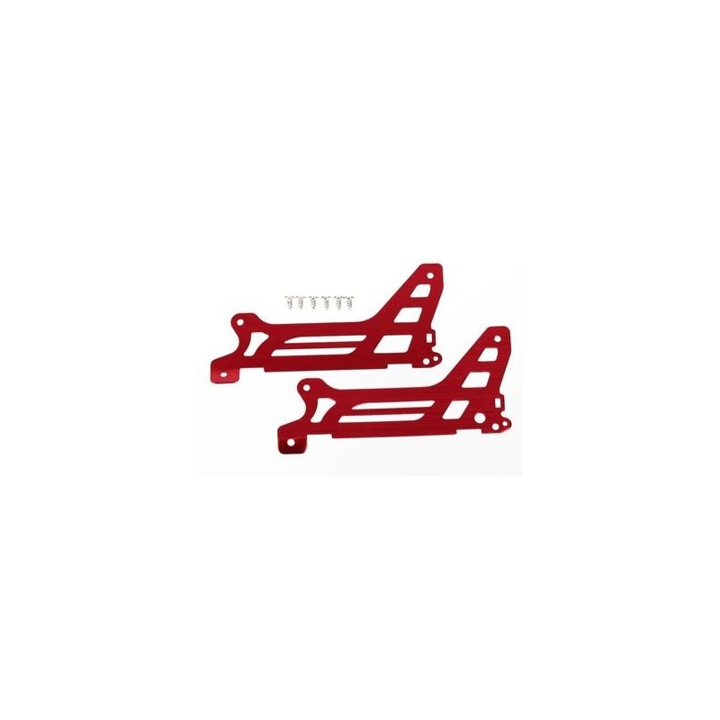 Main Frame Side Plate Outer Alu Red (Pair)  DR-1
