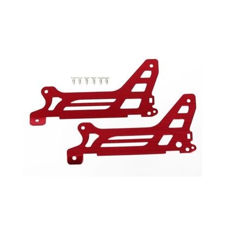 Main Frame Side Plate Outer Alu Red (Pair)  DR-1