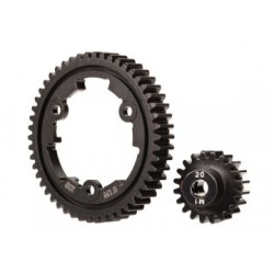 Huvuddrev 50T Stål Bred + Motordrev 20T 1.0M Set