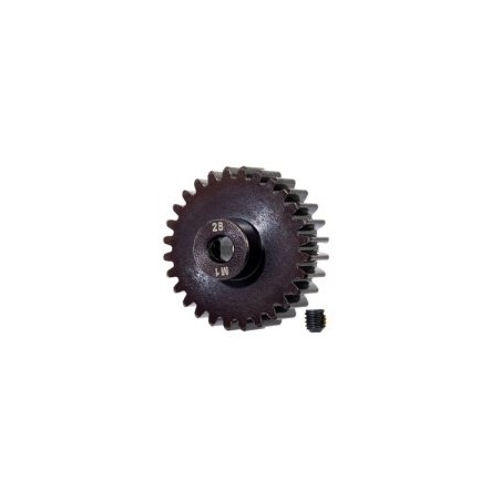 Pinion Gear 28T 1.0M for 5mm Shaft (Machined, Hardened)