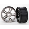 Wheels Split-Spoke Black Chrome Rear (2) XO-1