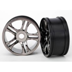 Fälg Split-Spoke Svart Krom Fram (2) XO-1