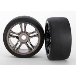 Däck & Fälg Slicks S1/S-Spoke Svart Krom Fram (2) XO-1