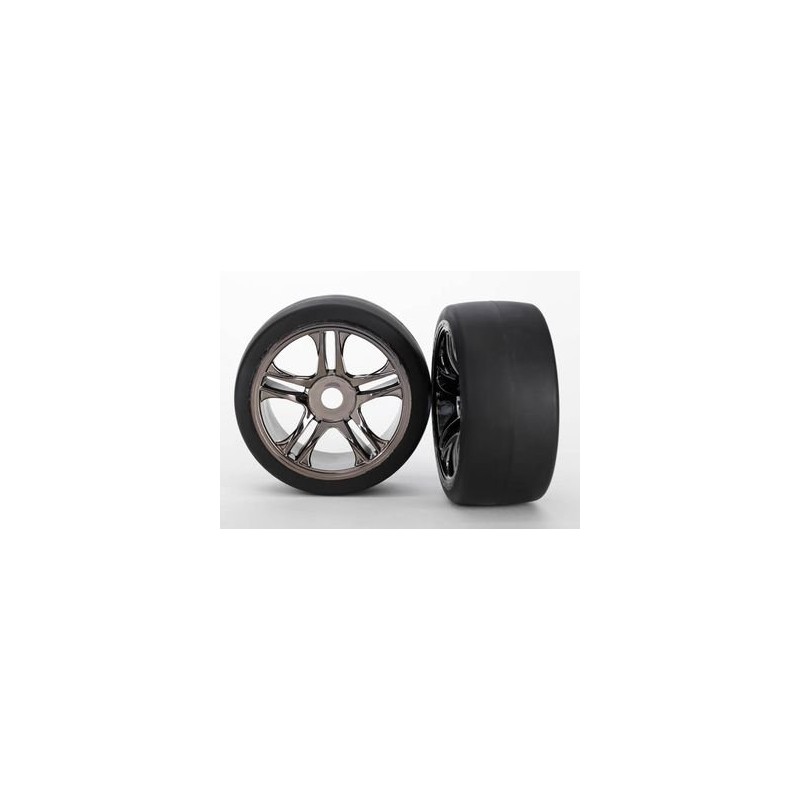 Däck & Fälg Slicks S1/S-Spoke Svart Krom Fram (2) XO-1