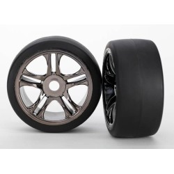 Däck & Fälg Slicks S1/S-Spoke Svart Krom Fram (2) XO-1