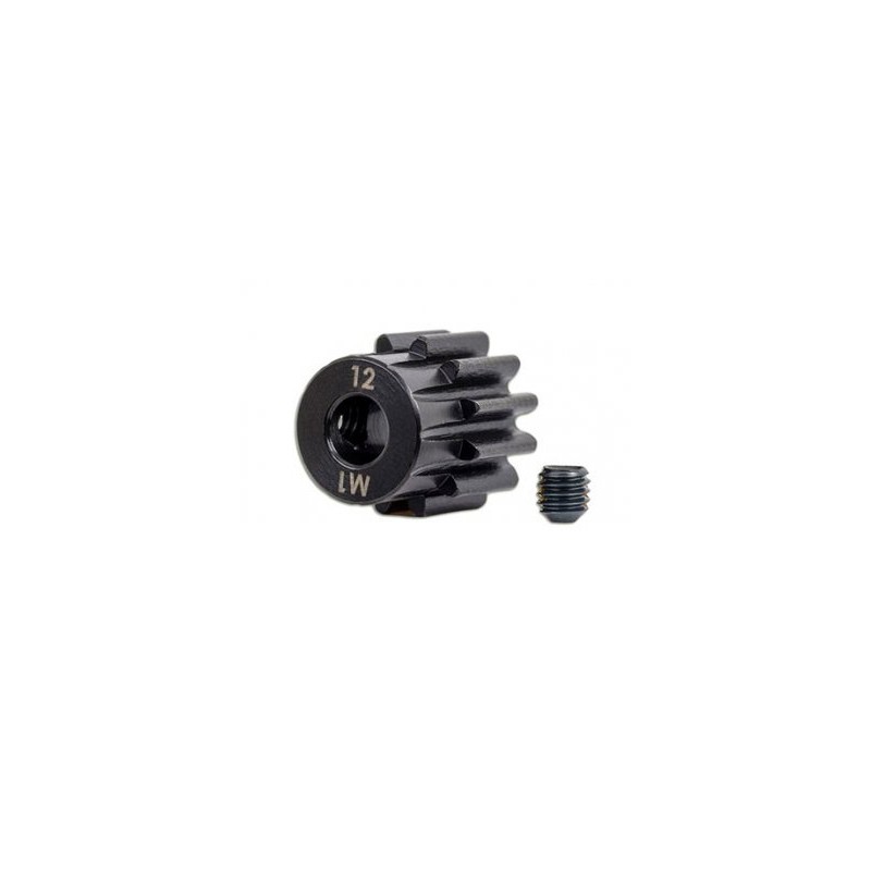 Pinion Gear 12T 1.0M for 5mm Shaft (Machined, Hardened)