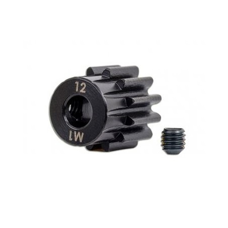 Pinion Gear 12T 1.0M for 5mm Shaft (Machined, Hardened)