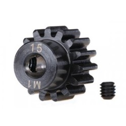 Pinion Gear 15T 1.0M for 5mm Shaft (Machined, Hardened)