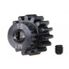 Pinion Gear 15T 1.0M for 5mm Shaft (Machined, Hardened)