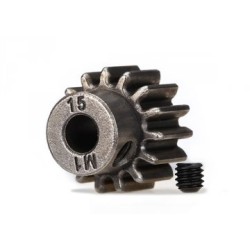 Motordrev (Pinion) 15T 1.0M för 5mm Axel (Endast för Ståldrev)