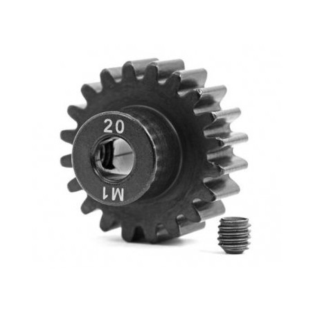 Motordrev (Pinion) 20T 1.0M för 5mm Axel (Fräst, Härdad)