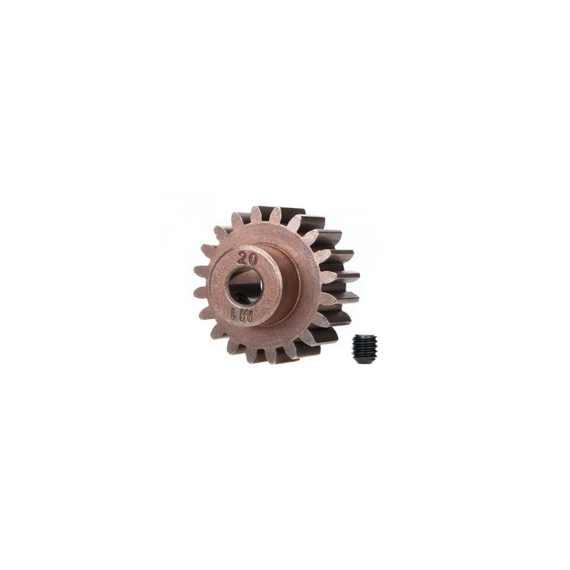 Pinion Gear 20T 1.0M for 5mm Shaft (Only with Steel Spur Gear)