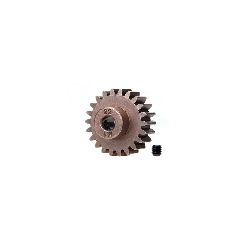 Pinion Gear 22T 1.0M for 5mm Shaft (Only with Steel Spur Gear)