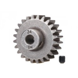 Pinion Gear 24T 1.0M for 5mm Shaft (Only with Steel Spur Gear)